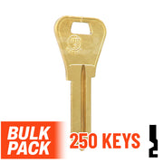WR3 1054WB Weiser Key 250 Bulk Pack Residential-Commercial Key JMA USA