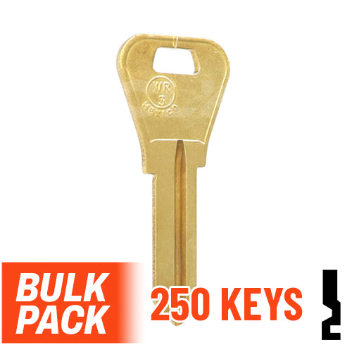 WR3 1054WB Weiser Key 250 Bulk Pack Residential-Commercial Key JMA USA