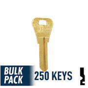 WR3 1054WB Weiser Key 250 Bulk Pack Residential-Commercial Key JMA USA