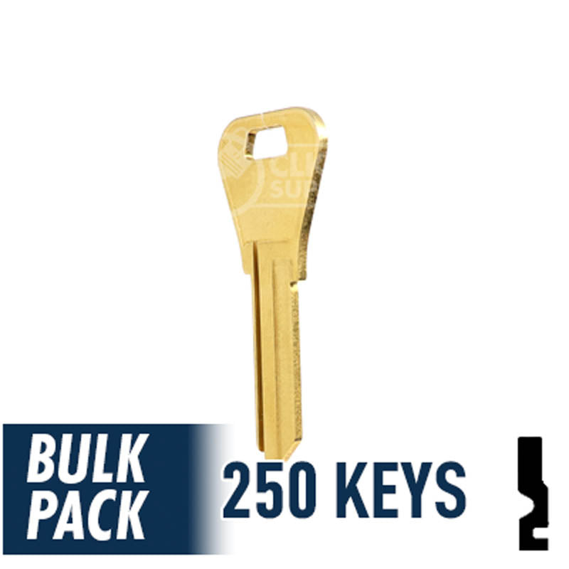 WR3 1054WB Weiser Key 250 Bulk Pack Residential-Commercial Key JMA USA