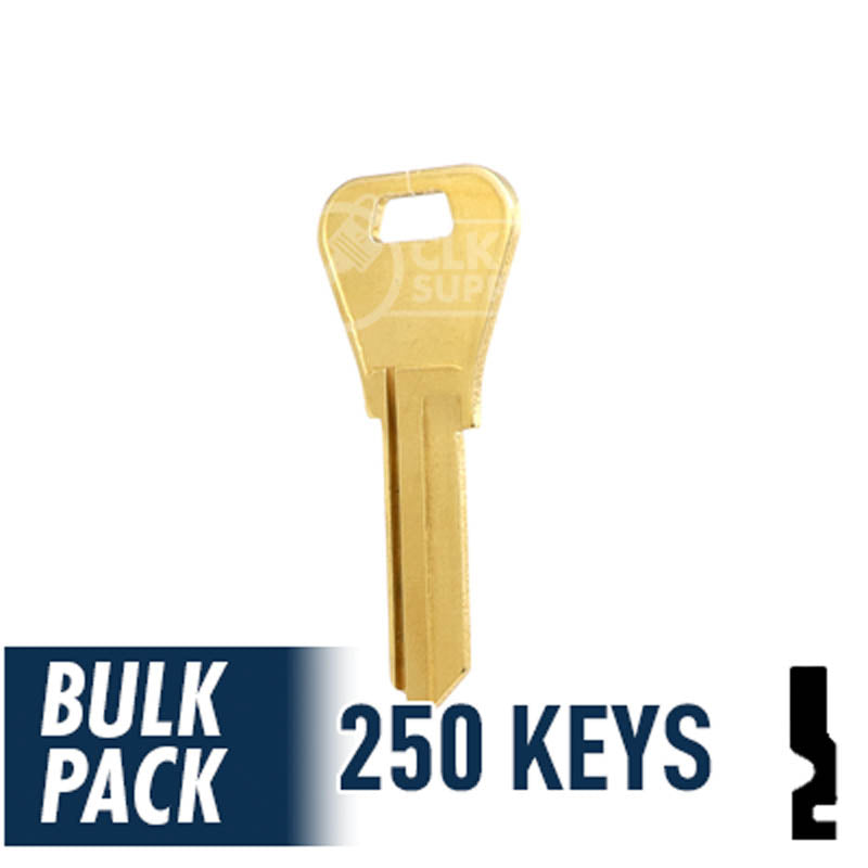 WR3 1054WB Weiser Key 250 Bulk Pack Residential-Commercial Key JMA USA