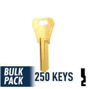 WR3 1054WB Weiser Key 250 Bulk Pack Residential-Commercial Key JMA USA