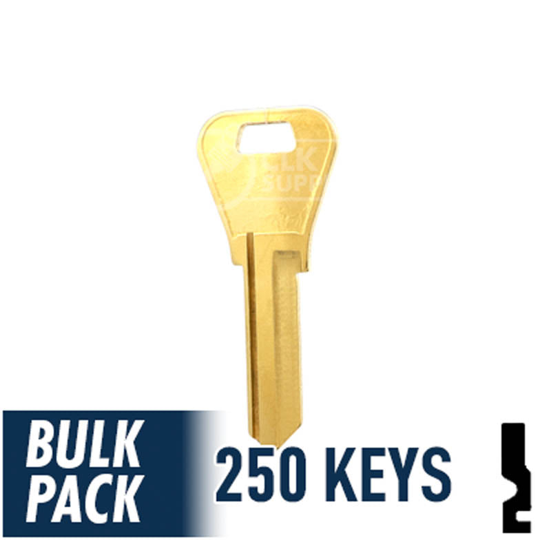 WR3 1054WB Weiser Key 250 Bulk Pack Residential-Commercial Key JMA USA
