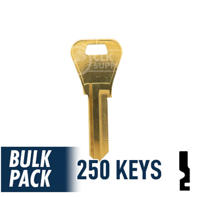WR3 1054WB Weiser Key 250 Bulk Pack Residential-Commercial Key JMA USA