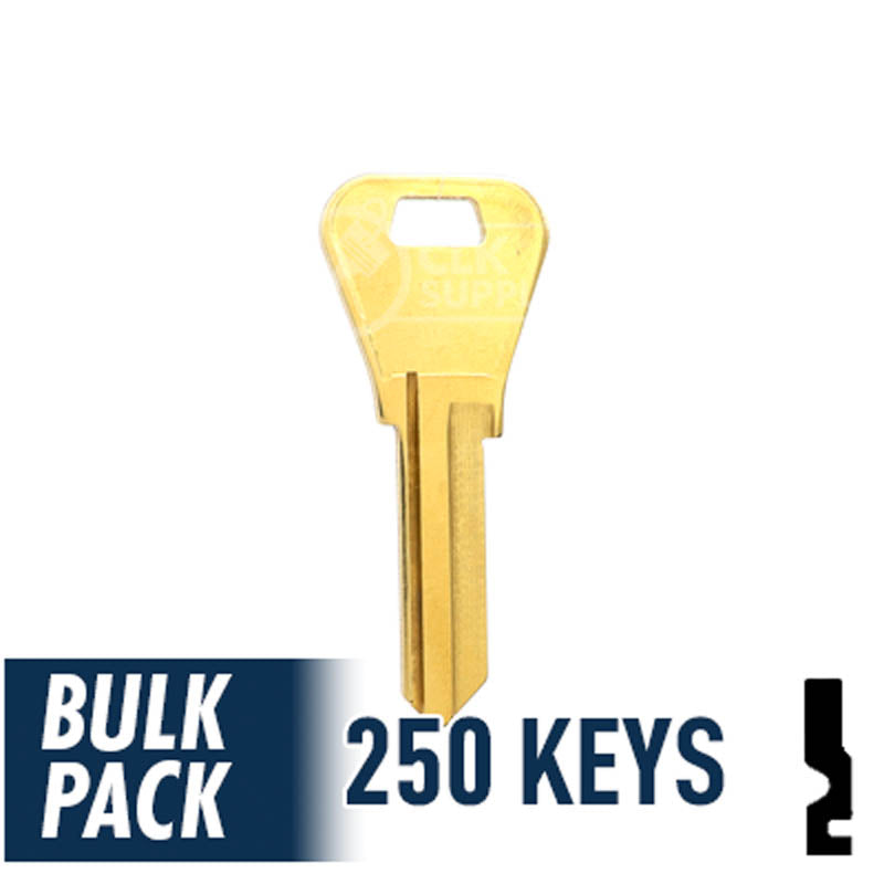 WR3 1054WB Weiser Key 250 Bulk Pack Residential-Commercial Key JMA USA