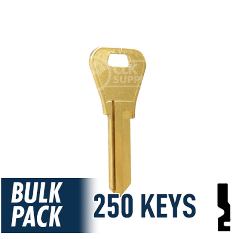 WR3 1054WB Weiser Key 250 Bulk Pack Residential-Commercial Key JMA USA