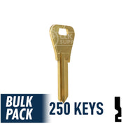 WR3 1054WB Weiser Key 250 Bulk Pack Residential-Commercial Key JMA USA