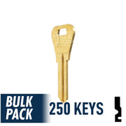 WR3 1054WB Weiser Key 250 Bulk Pack Residential-Commercial Key JMA USA