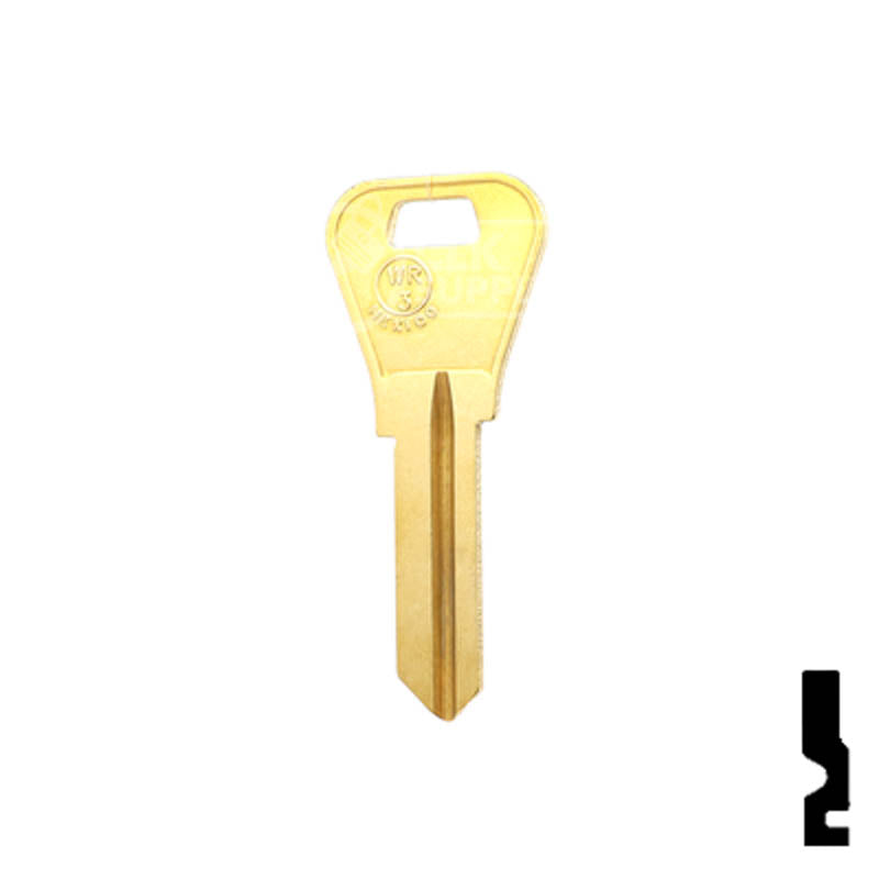 WR3, 1054WB Weiser Key Residential-Commercial Key JMA USA