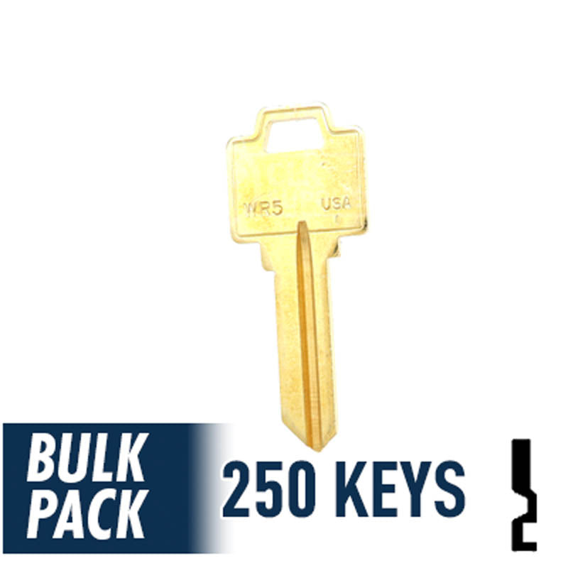 WR5 Weiser Key Bulk Pack -250 by Ilco Residential-Commercial Key Ilco