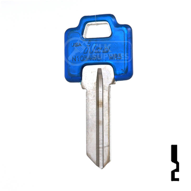 WR5 Weiser Transparent Color Head Assortment 5Pcs Residential-Commercial Key Ilco