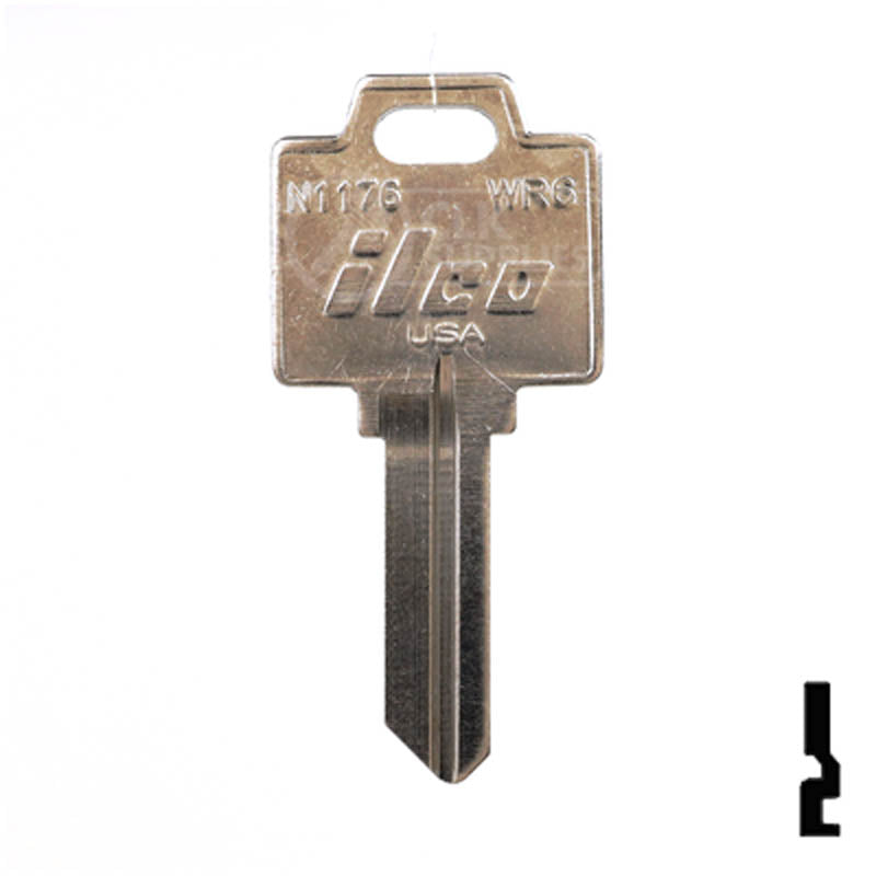 WR6, N1176 Weiser Smart Key Residential-Commercial Key Ilco