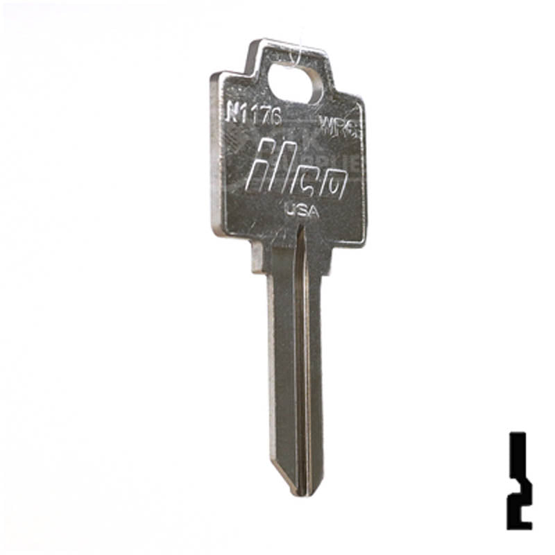 WR6, N1176 Weiser Smart Key Residential-Commercial Key Ilco