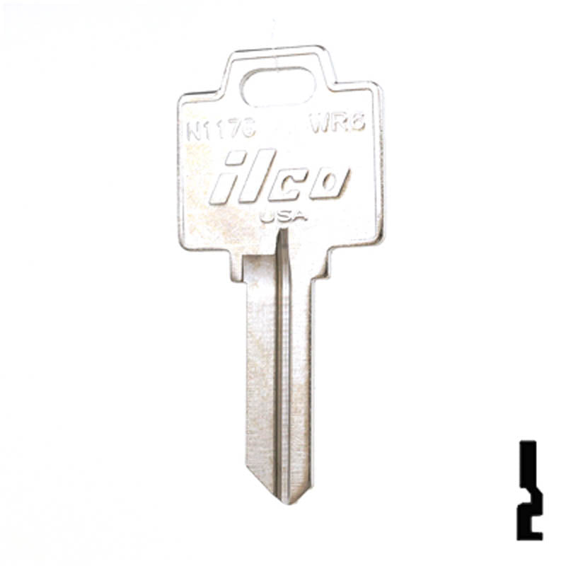 WR6, N1176 Weiser Smart Key Residential-Commercial Key Ilco
