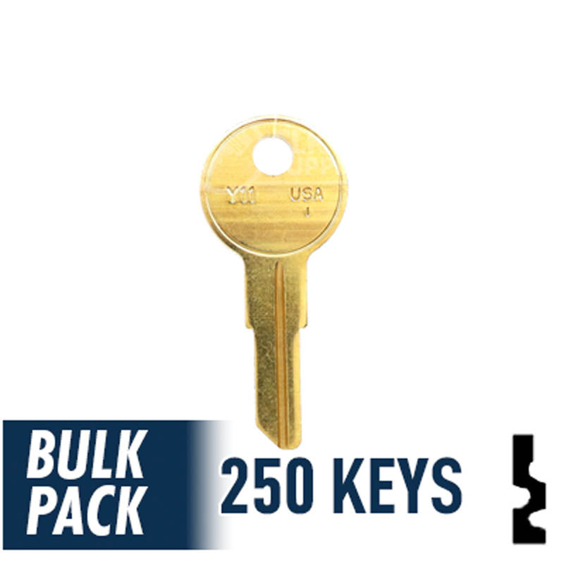 Y11 Yale Key Bulk Pack -250 by Ilco Residential-Commercial Key Ilco