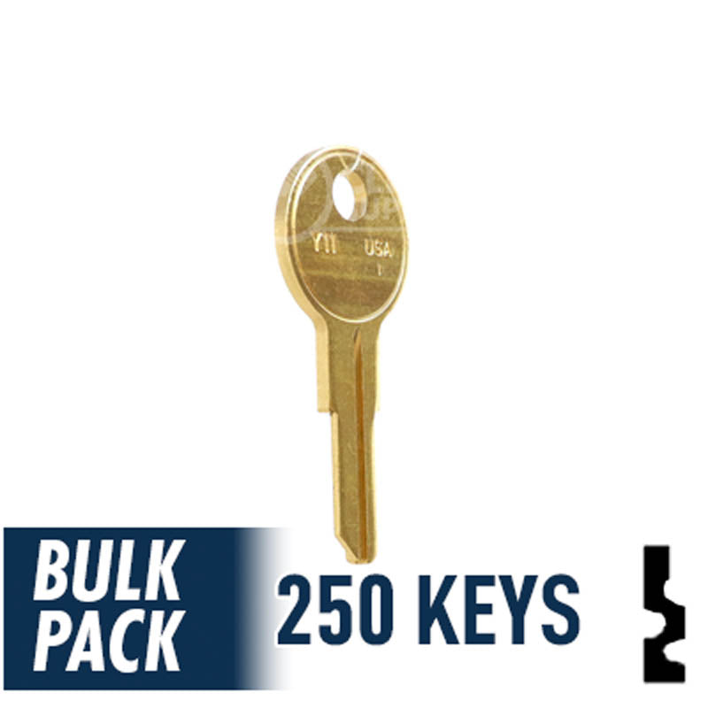 Y11 Yale Key Bulk Pack -250 by Ilco Residential-Commercial Key Ilco