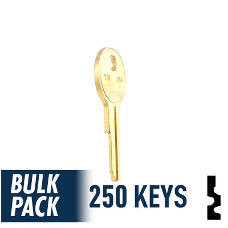 Y11 Yale Key Bulk Pack -250 by Ilco Residential-Commercial Key Ilco