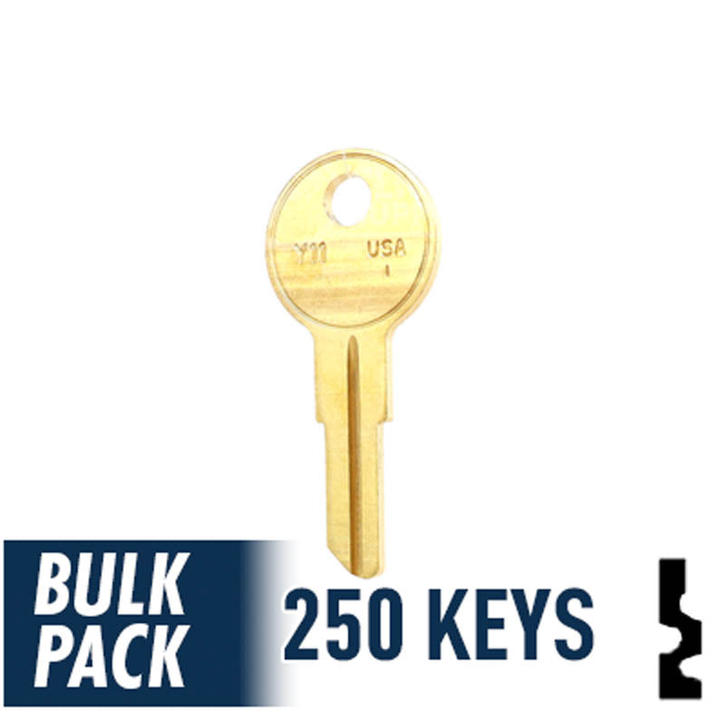 Y11 Yale Key Bulk Pack -250 by Ilco Residential-Commercial Key Ilco