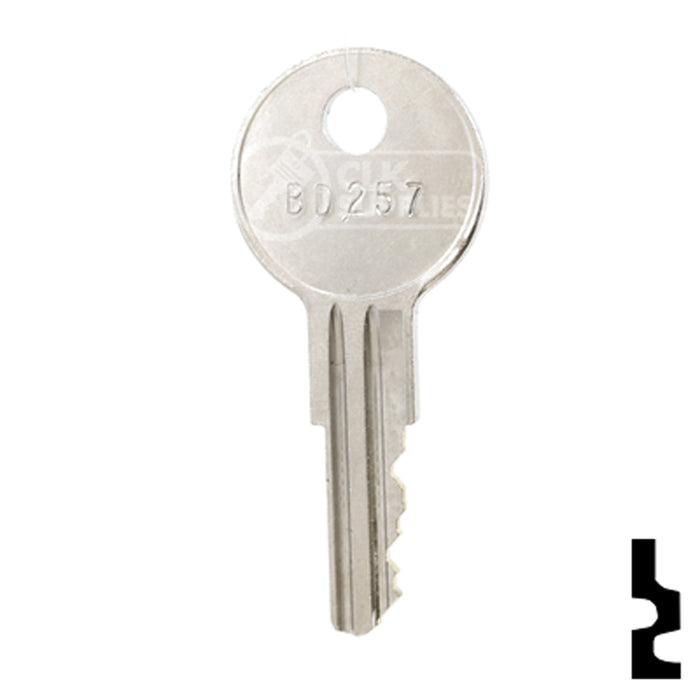 Precut Key Blank | Bauer | BD257 RV-Motorhome Key Framon Manufacturing Company, Inc