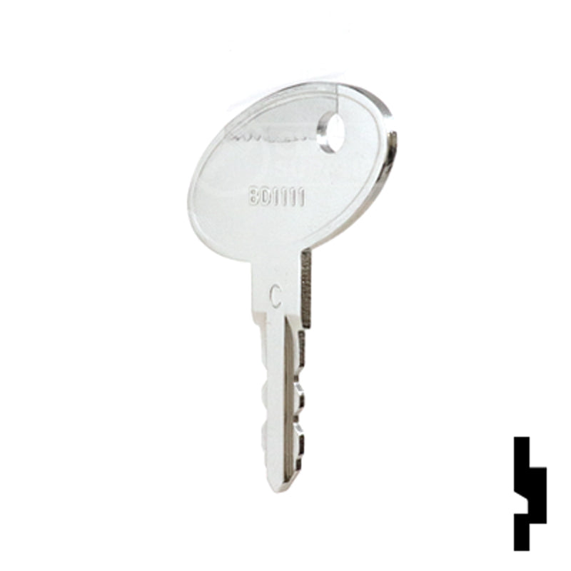 Precut Key Blank | Bauer | Change Key BD1111 RV-Motorhome Key Framon Manufacturing Company, Inc