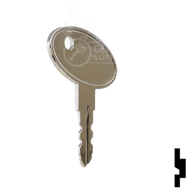 Precut Key Blank | Bauer | Change Key BD1111 RV-Motorhome Key Framon Manufacturing Company, Inc