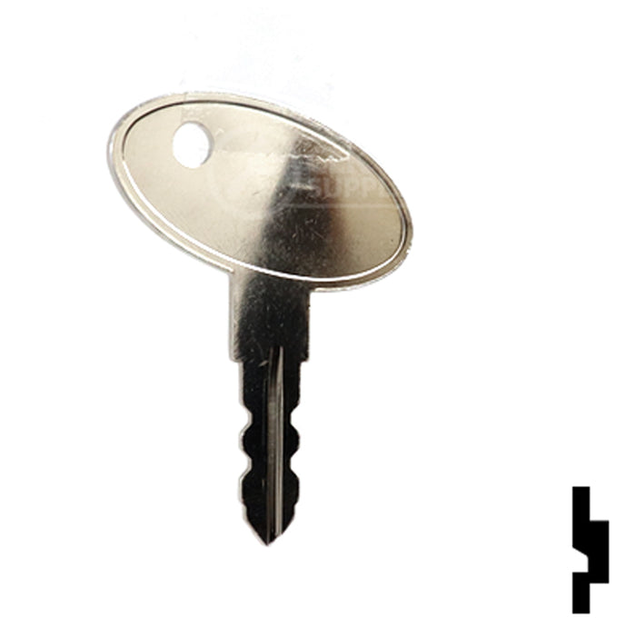 Precut Key Blank | Bauer | Change Key BD1111 RV-Motorhome Key Framon Manufacturing Company, Inc