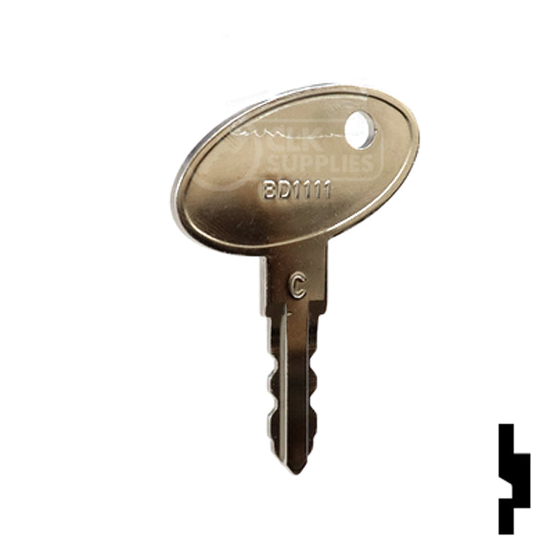Precut Key Blank | Bauer | Change Key BD1111 RV-Motorhome Key Framon Manufacturing Company, Inc