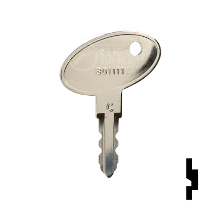 Precut Key Blank | Bauer | Change Key BD1111 RV-Motorhome Key Framon Manufacturing Company, Inc
