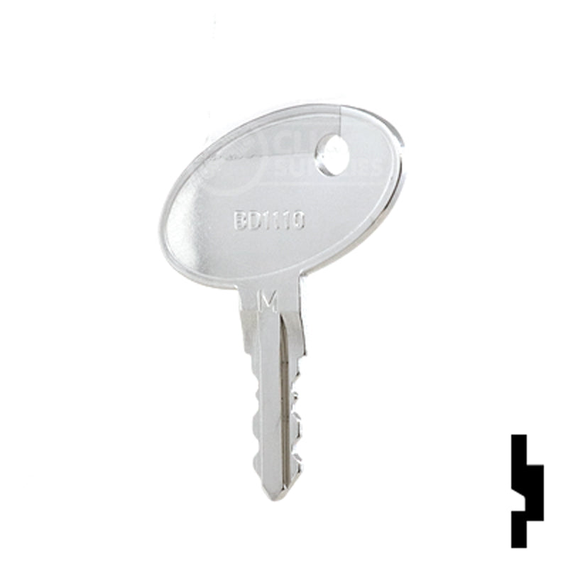 Precut Key Blank | Bauer | Master Key BD1110 RV-Motorhome Key Framon Manufacturing Company, Inc