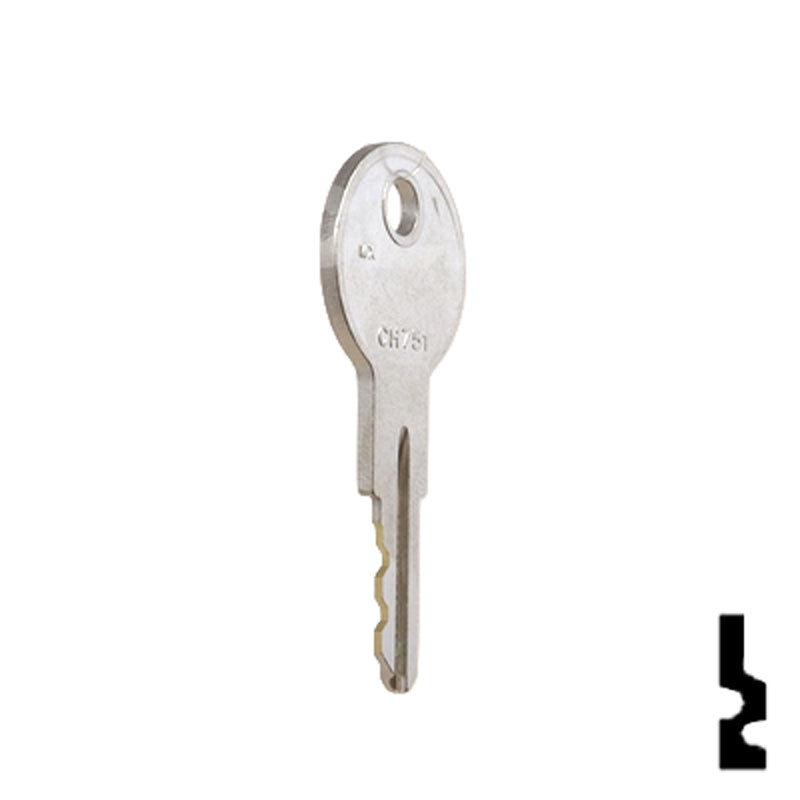 Precut Key Blank | Chicago | CH751 RV-Motorhome Key LockVoy