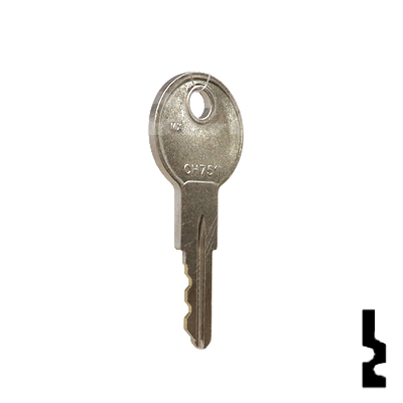 Precut Key Blank | Chicago | CH751 RV-Motorhome Key LockVoy
