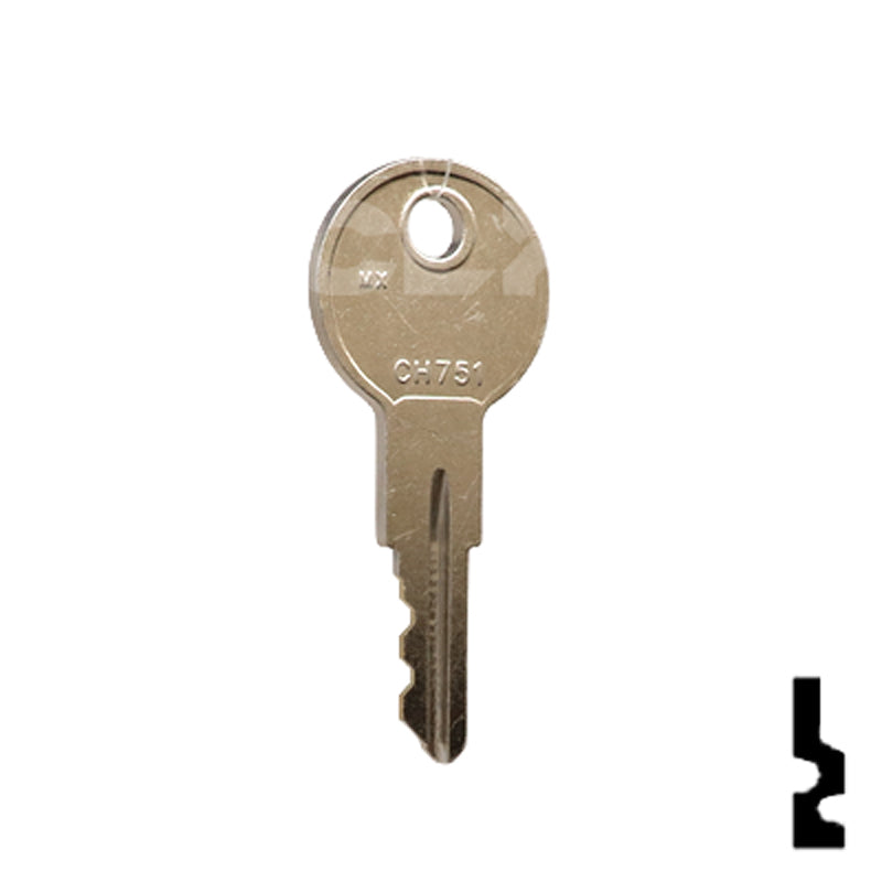 Precut Key Blank | Chicago | CH751 RV-Motorhome Key LockVoy