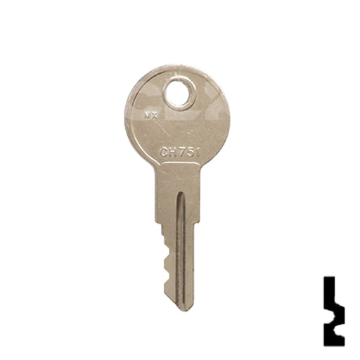 Precut Key Blank | Chicago | CH751 RV-Motorhome Key LockVoy