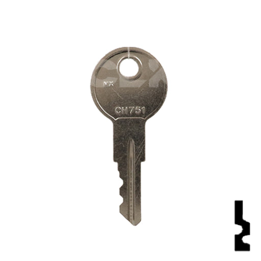 Precut Key Blank | Chicago | CH751 RV-Motorhome Key LockVoy