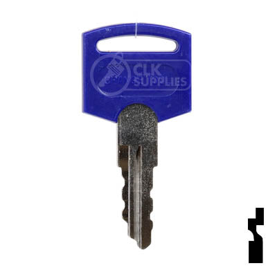 Precut Key | FIC Blue, Cylinder Removal Tool | BD325, CW400-434 Series RV-Motorhome Key Framon Manufacturing Company, Inc