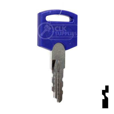 Precut Key | FIC Blue, Cylinder Removal Tool | BD325, CW400-434 Series RV-Motorhome Key Framon Manufacturing Company, Inc