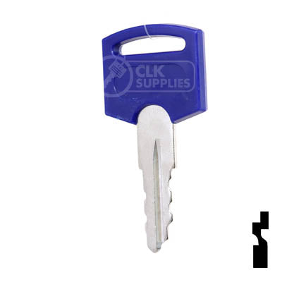 Precut Key | FIC Blue, Cylinder Removal Tool | BD325, CW400-434 Series RV-Motorhome Key Framon Manufacturing Company, Inc