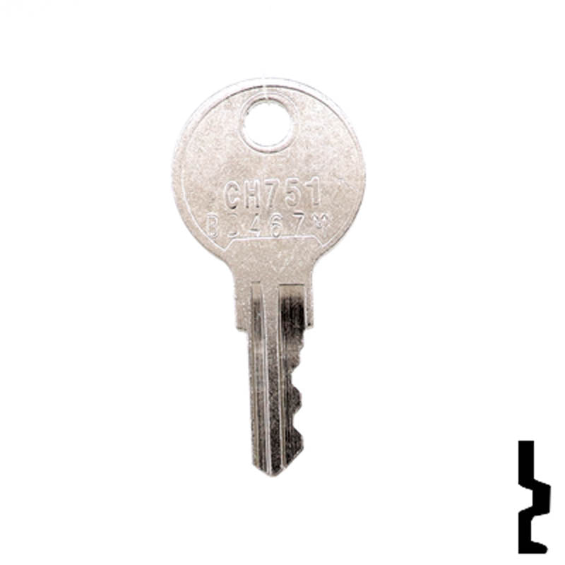 Precut RV Key | SouthCo | BD467M, CH751 RV-Motorhome Key Framon
