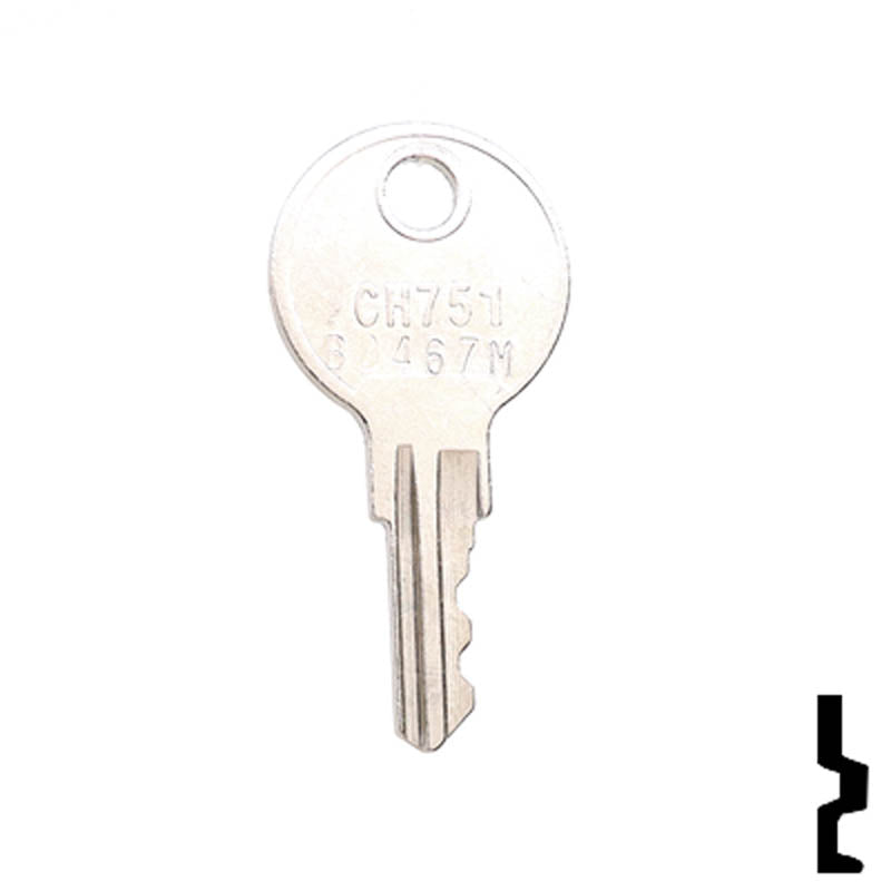 Precut RV Key | SouthCo | BD467M, CH751 RV-Motorhome Key Framon