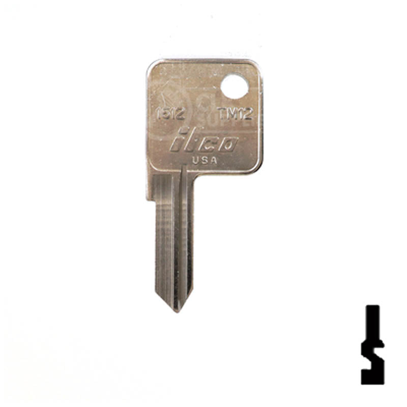 TM12, 1612 Trimark Key RV-Motorhome Key Ilco