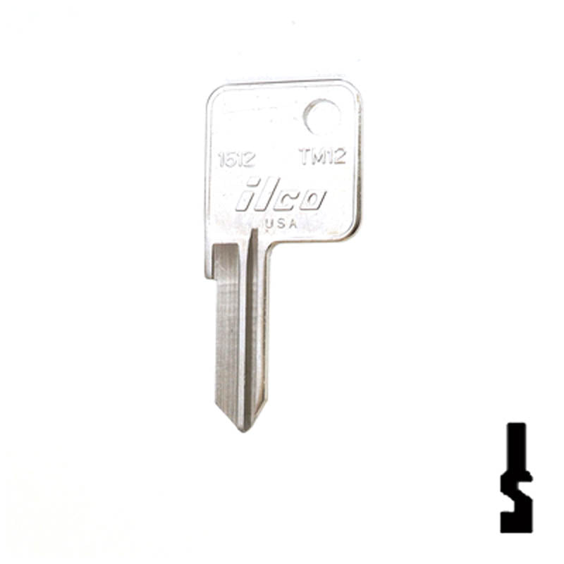 TM12, 1612 Trimark Key RV-Motorhome Key Ilco