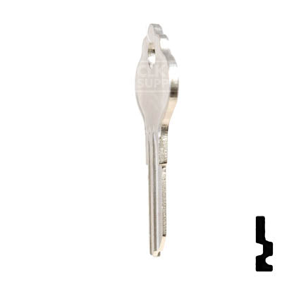 Uncut Key Blank | Airstream | H1054B, EL8 RV-Motorhome Key Ilco