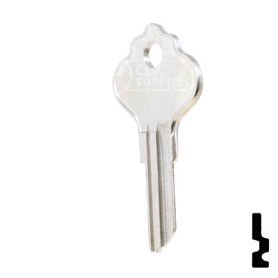 Uncut Key Blank | Airstream | H1054B, EL8 RV-Motorhome Key Ilco