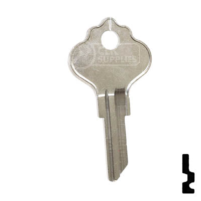 Uncut Key Blank | Airstream | H1054B, EL8 RV-Motorhome Key Ilco