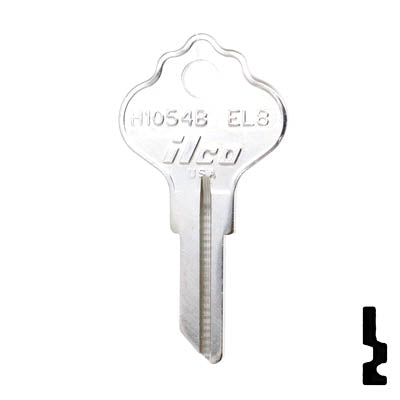 Uncut Key Blank | Airstream | H1054B, EL8 RV-Motorhome Key Ilco