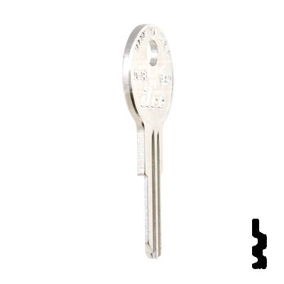 Uncut Key Blank | Bauer | 1618, BAU1 RV-Motorhome Key Ilco