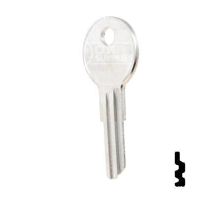 Uncut Key Blank | Bauer | 1618, BAU1 RV-Motorhome Key Ilco