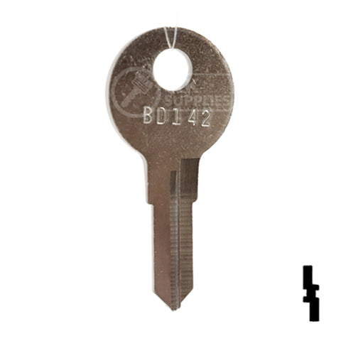 Uncut Key Blank | Bauer | BD142