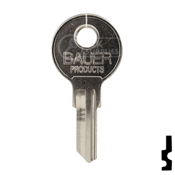 Uncut Key Blank | Bauer | BD258 RV-Motorhome Key Framon Manufacturing Company, Inc