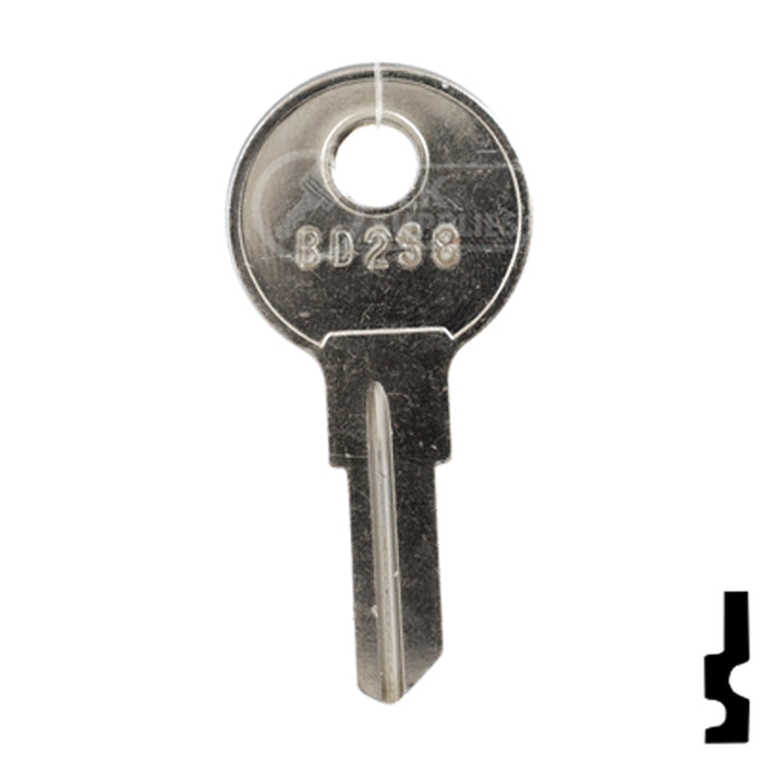 Uncut Key Blank | Bauer | BD258 RV-Motorhome Key Framon Manufacturing Company, Inc